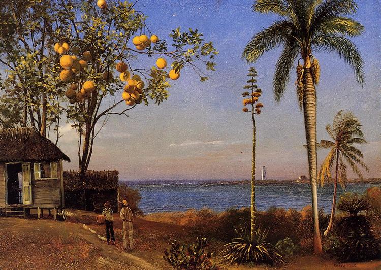 Albert Bierstadt Painting A View in the Bahamas